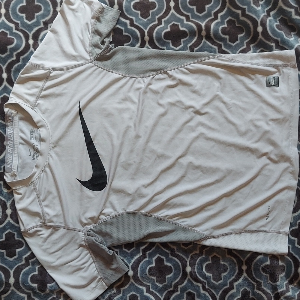 Large Nike pro combat dri-fit fitted shirt